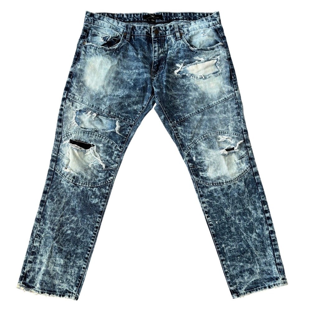 Jordan Craig Legacy Edition Aaron Jeans Sz 40/32 Acid Wash Distressed Streetwear